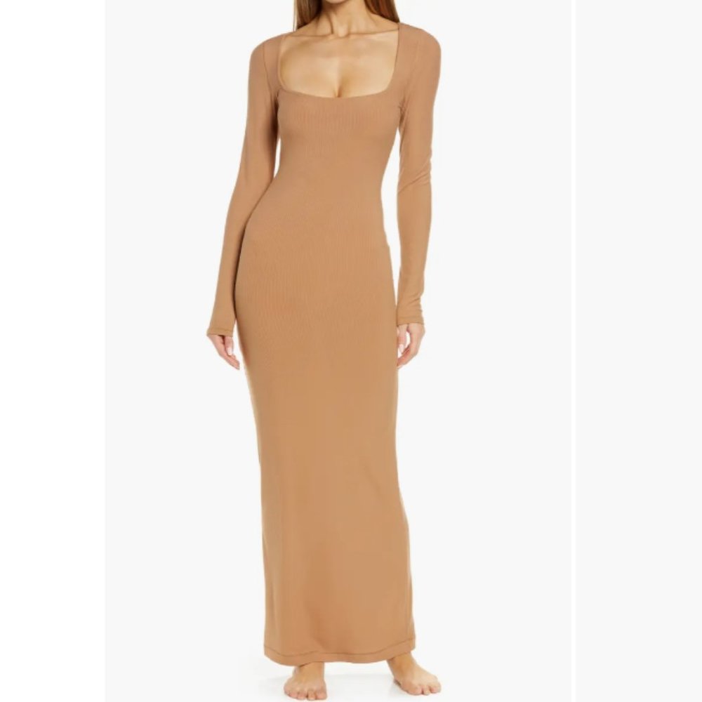 SKIMS Soft Lounge Long Sleeve Dress - S